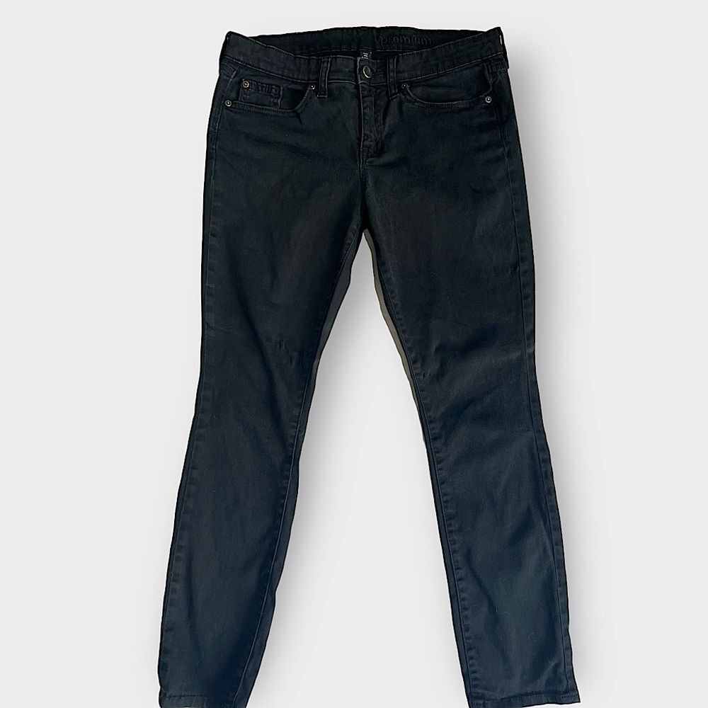 GAP "Premium Skinny" Crop Mid-Rise Black Jeans | Women's 8 R/29